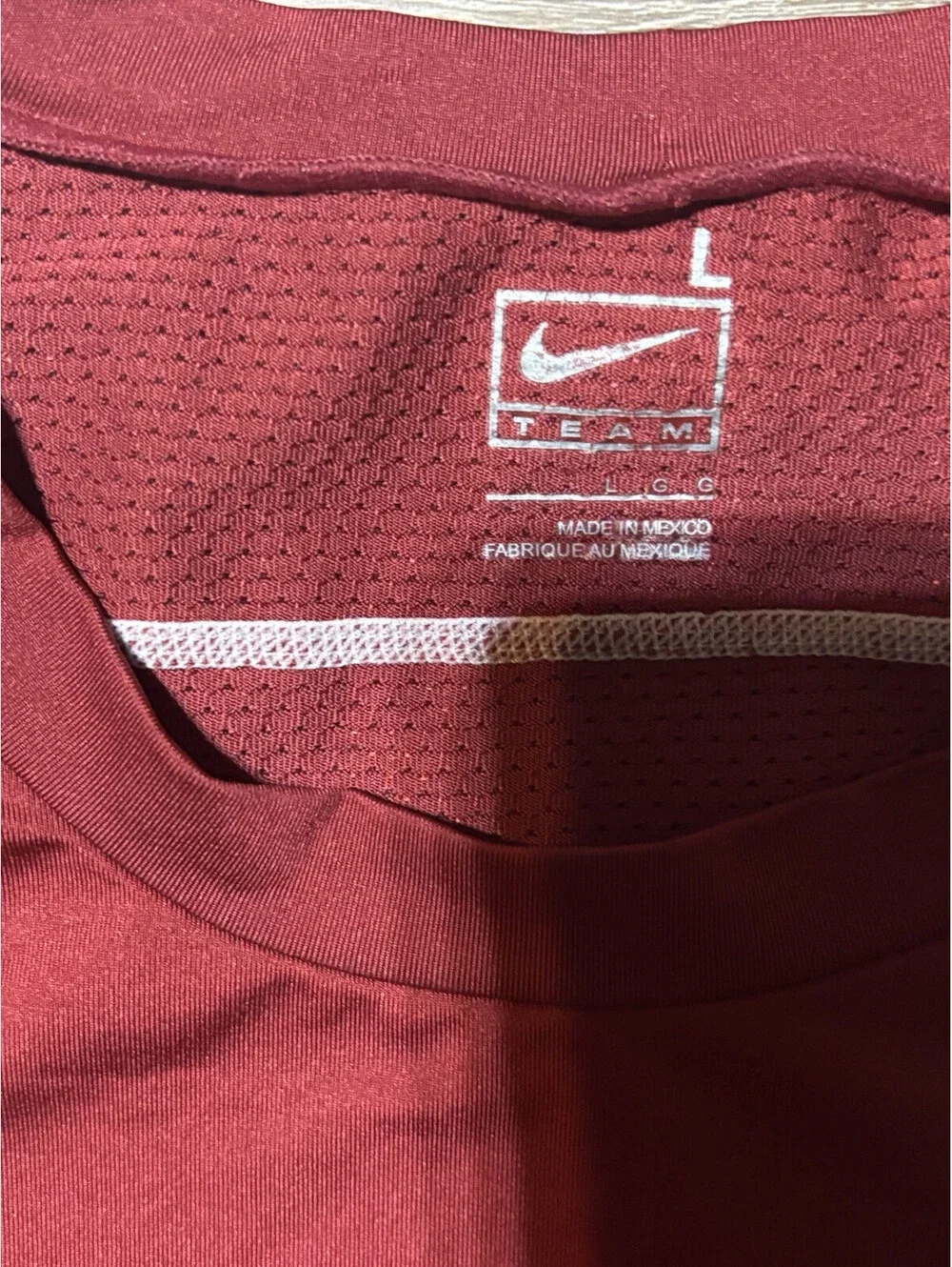 Nike Team Kobe Bryant Sheath Base Layer Compression Shirt Men LARGE NBA WOW Red